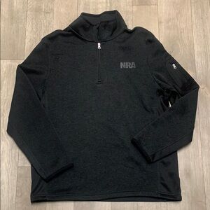 NRA National Ruffle Association Fleece‎ Quarter Zip Lightweight Jacket Pullover